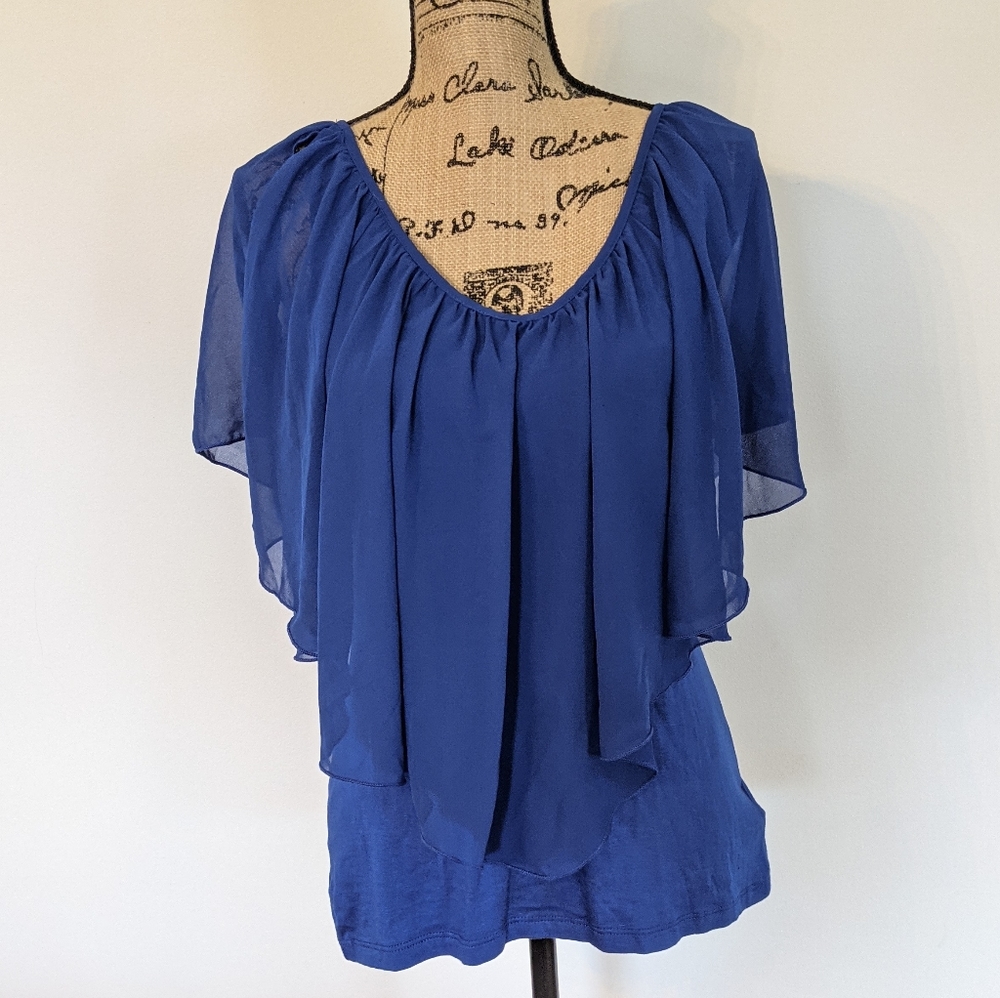 VENUS Dark Blue Blouse, size L